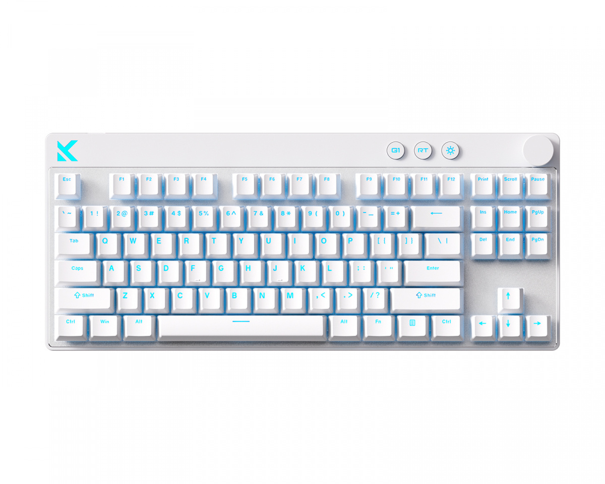 MCHOSE Mix 87 Hall Effect Magnetic Gaming Keyboard ANSI - White