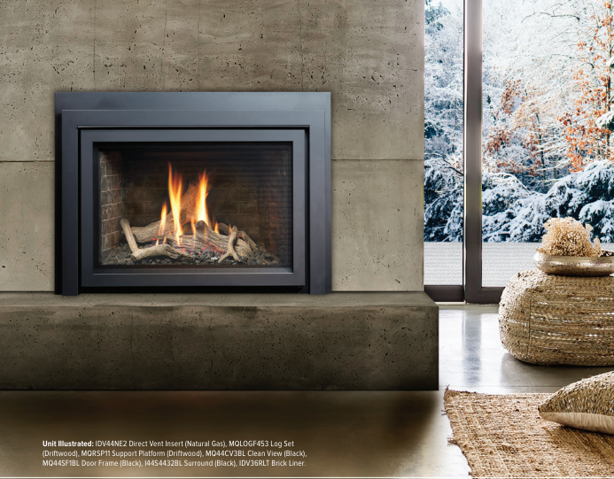 Marquis Capri direct vent gas fireplace insert - Mazzeo's Stoves