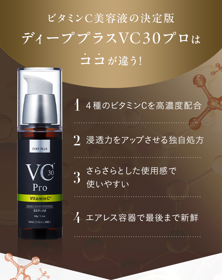 公式]高濃度美容液（ビタミンC） ディーププラスVC30プロ