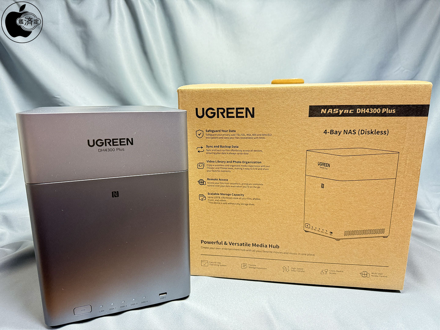 UGREENの4ベイモデルNAS「UGREEN NAS DH4300 Plus」をiPad Proで試す