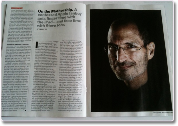 Steve JobsがTIME表紙に】iPadの特集の2010年4月12日号 | Jacob's Ladder