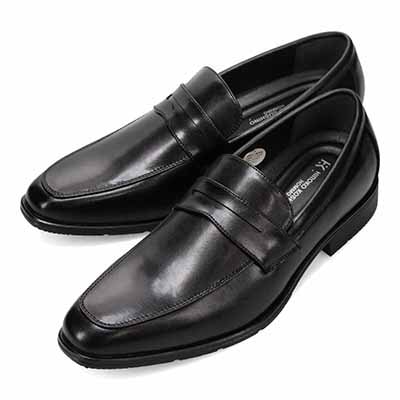 HIROKO KOSHINO HOMME メンズ コインローファー HR7005(25.0 BLACK