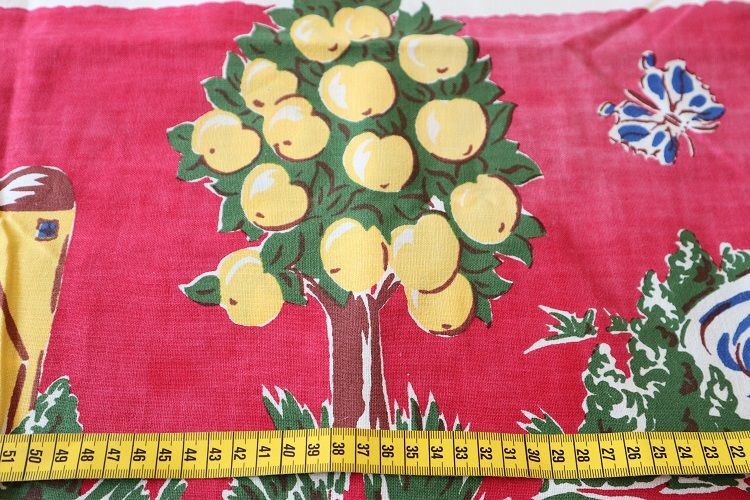 アメリカ製 ヴィンテージファブリック テーブルクロス - ラメゾン