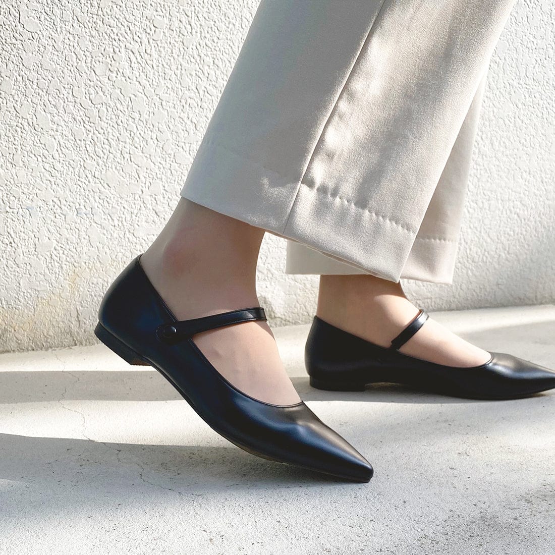 ラストワン30%OFF：2025SS：メリージェーン ストラップ フラット