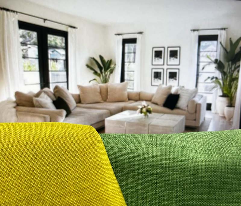 Decorative textiles for the living room (1): Trends in fabrics for