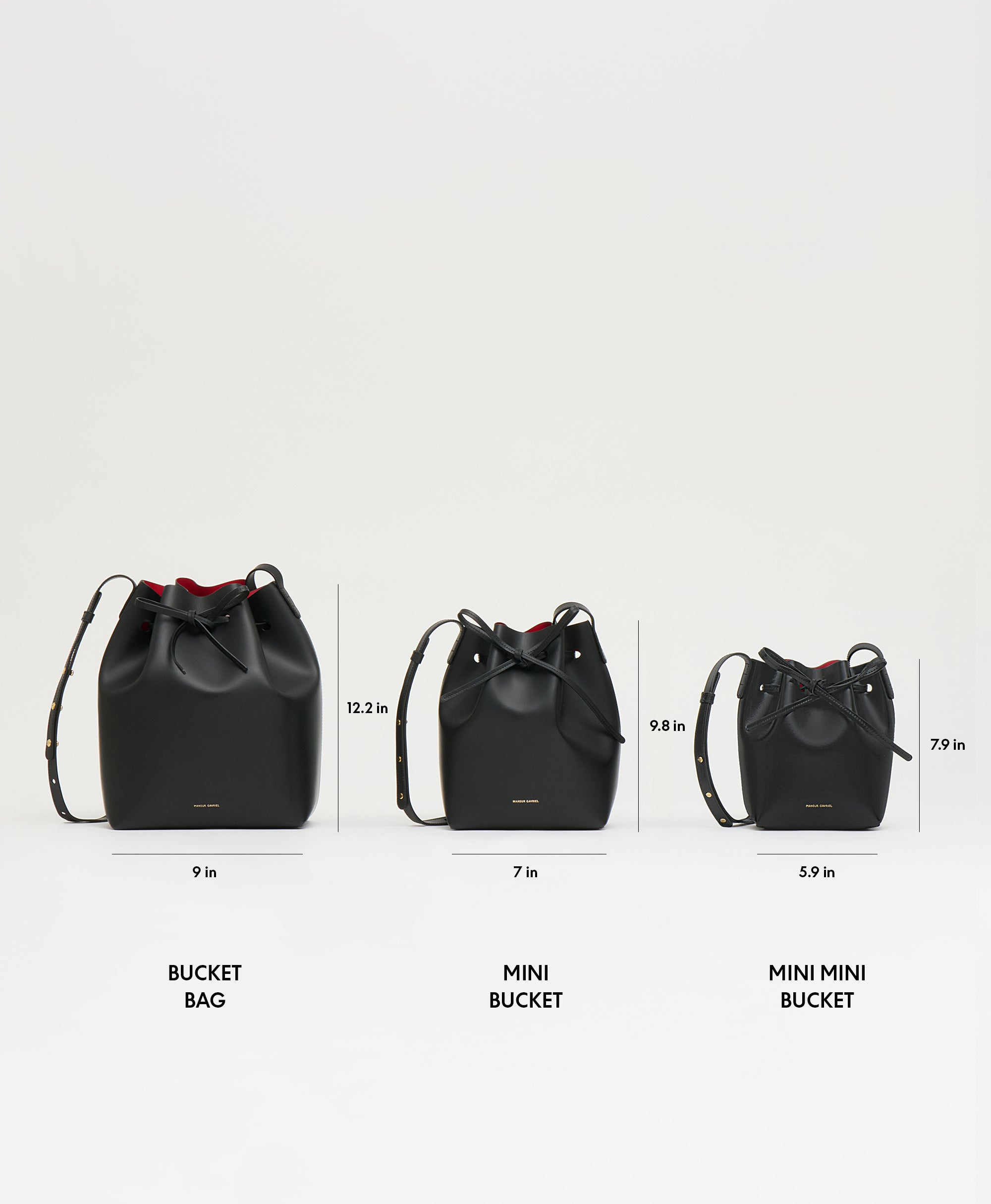 Mini Bucket Bag - Black/Flamma