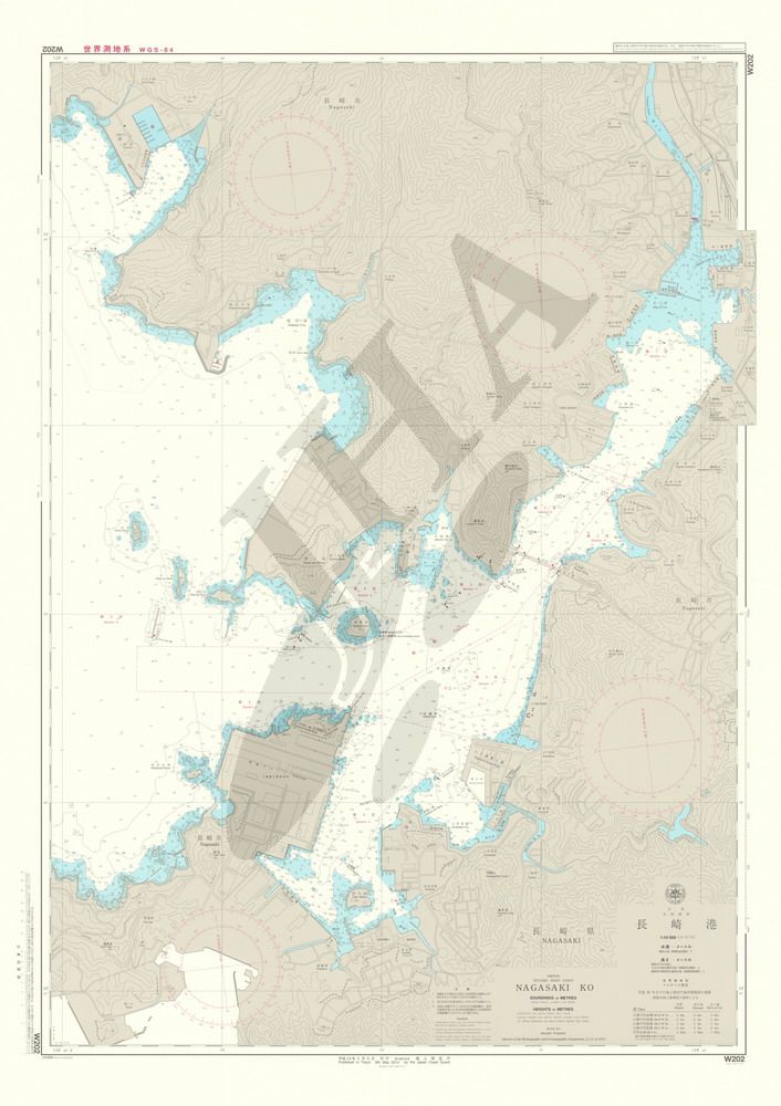 長崎港 航海用海図 - 九州・南西諸島 / 地図のご購入は「地図の専門店