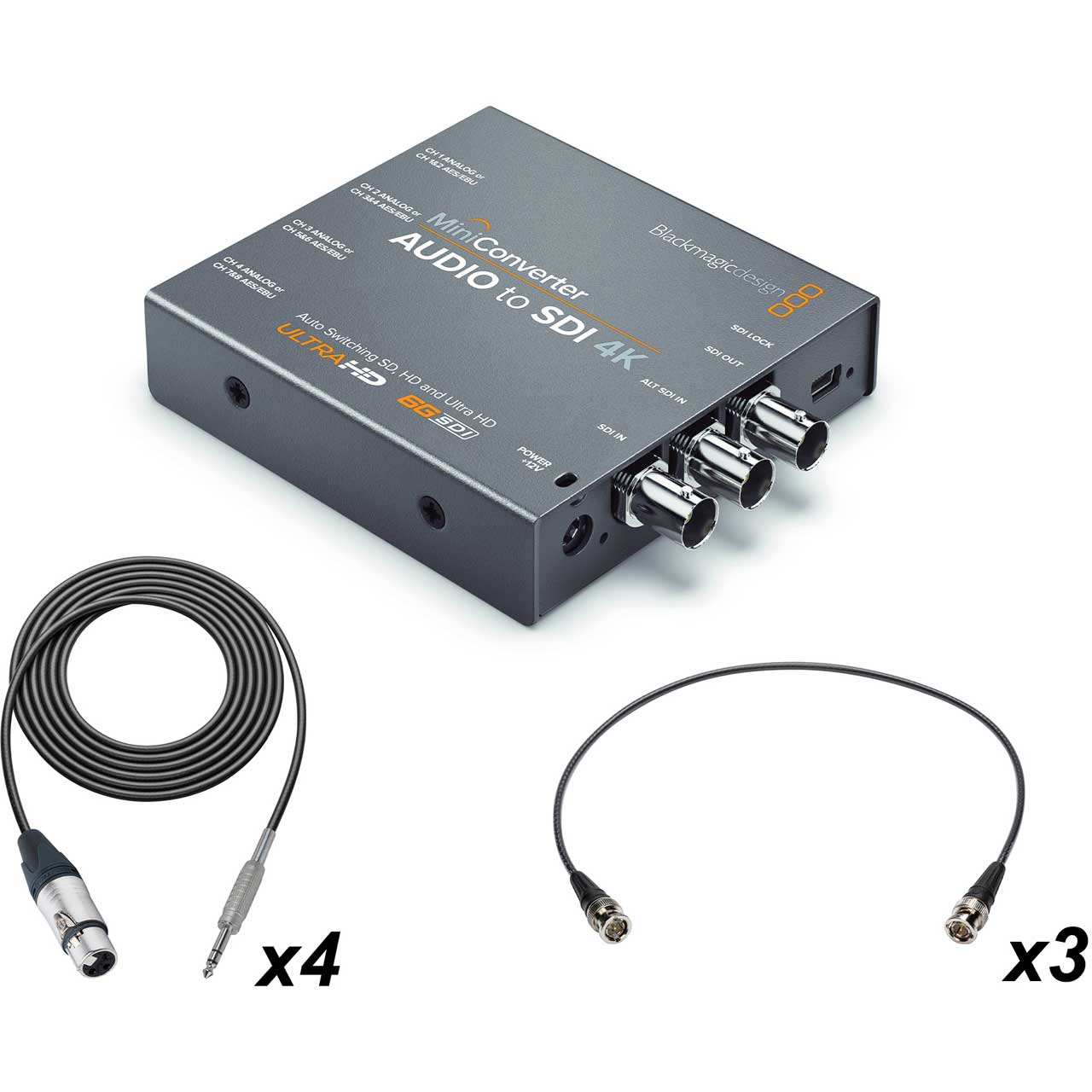 Blackmagic Design Audio to SDI 4K Embedder Mini Converter Kit with