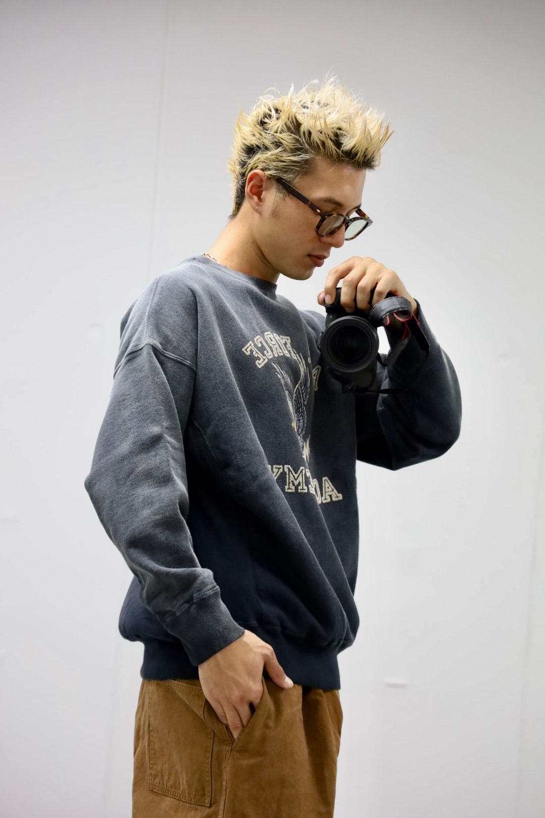 BOWWOW - BOW WOW 25FWバウワウ U.S. AIR FORCE EAGLE SWEATSHIRT AGED