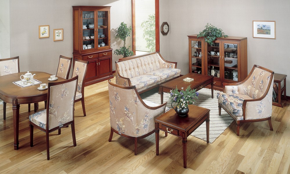 マルニ木工 地中海シリーズ 木製ドレッサー 椅子 セット マルニ木工