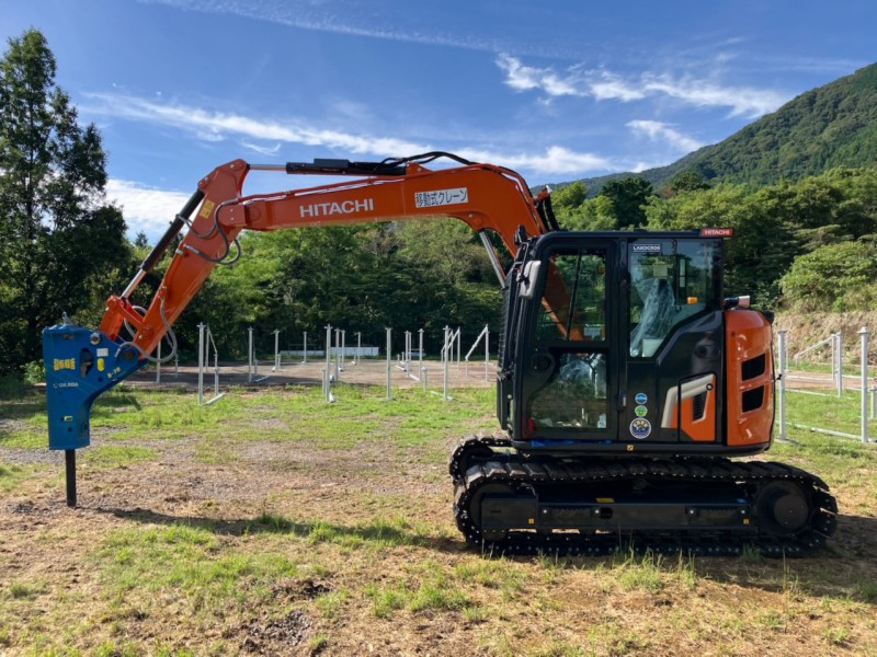 日立油圧ショベル 「ZX75US-7」 新車納車させていただきました