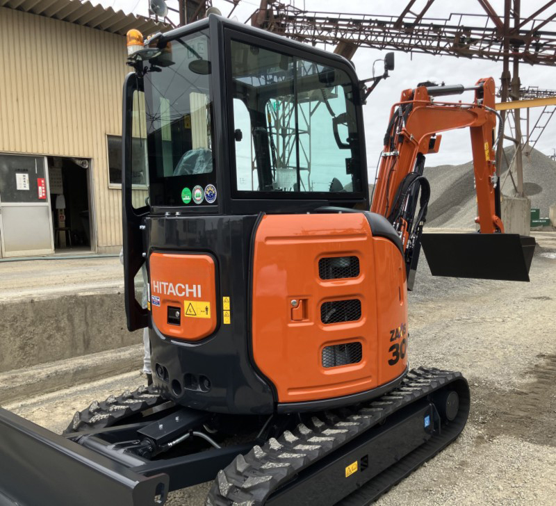 日立ミニショベル 「ZX30U-5B」 新車納車させていただきました