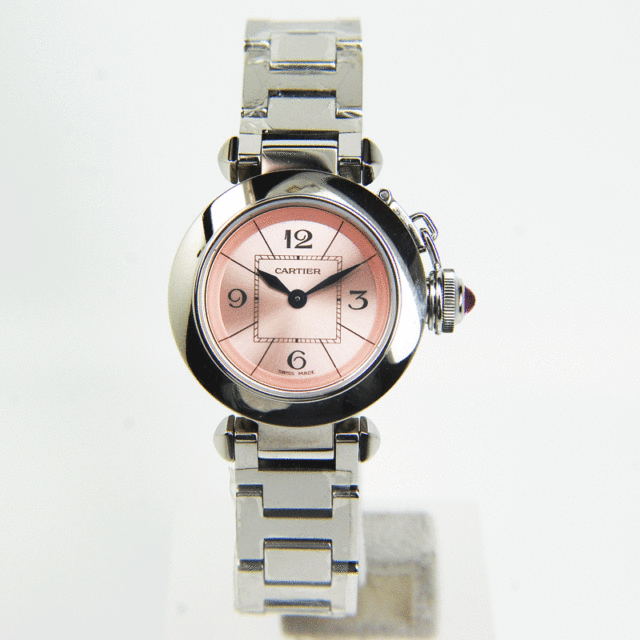 カルティエ ミスパシャ W3140008 レディース ピンク 時計お買取りしま