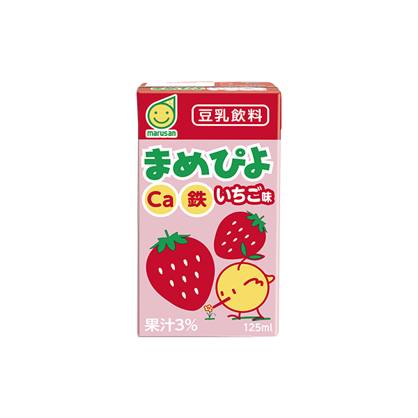 まめぴよ いちご味 125ml｜マルサンアイ株式会社