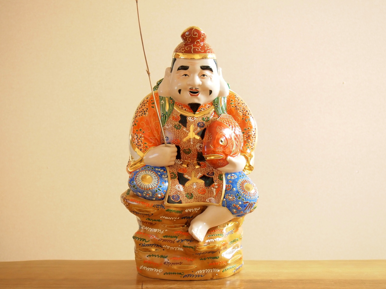 九谷焼 15号戎 盛付 九谷焼マルヨネ 陶芸窯和陶房