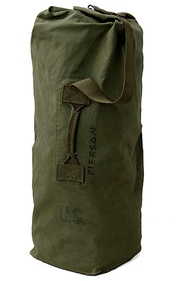 US(米軍) WWII OD コットンダッフルバッグ/シングルストラップ仕様