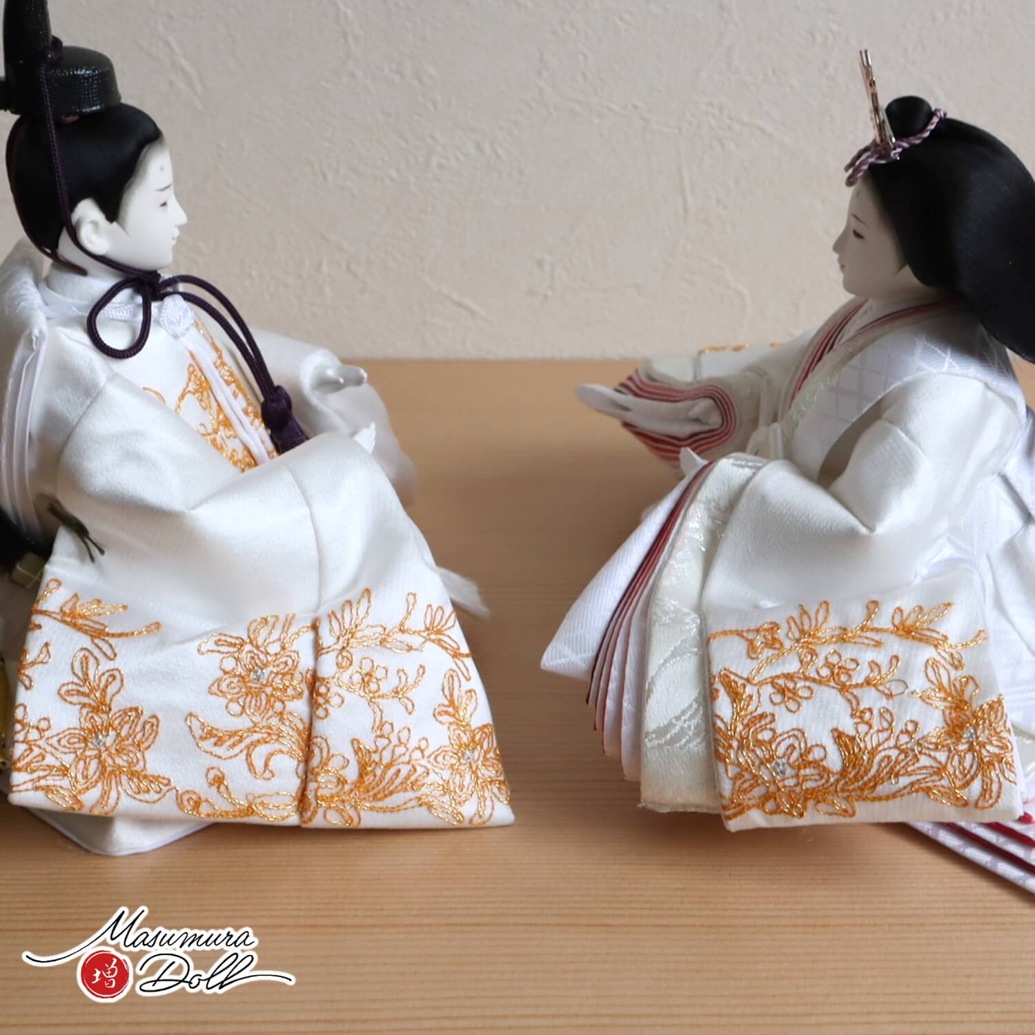 最新作 田村芙紗彦作 正絹西陣織 金駒刺繍 京製屏風「水瑞」北村松月堂