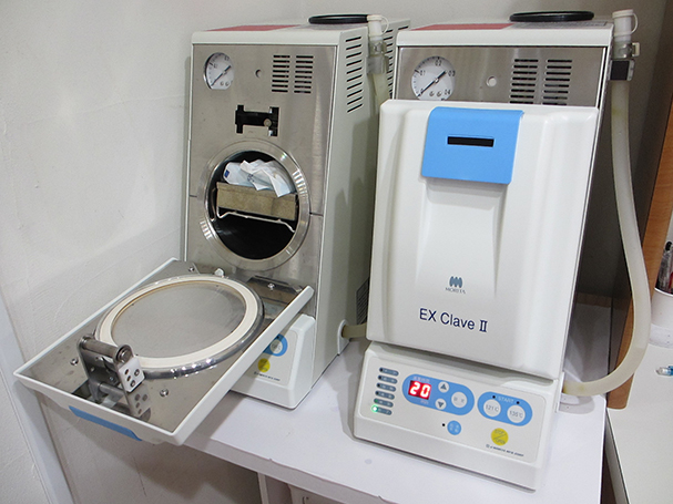 小型滅菌器も設置しました(｀・ω・´)