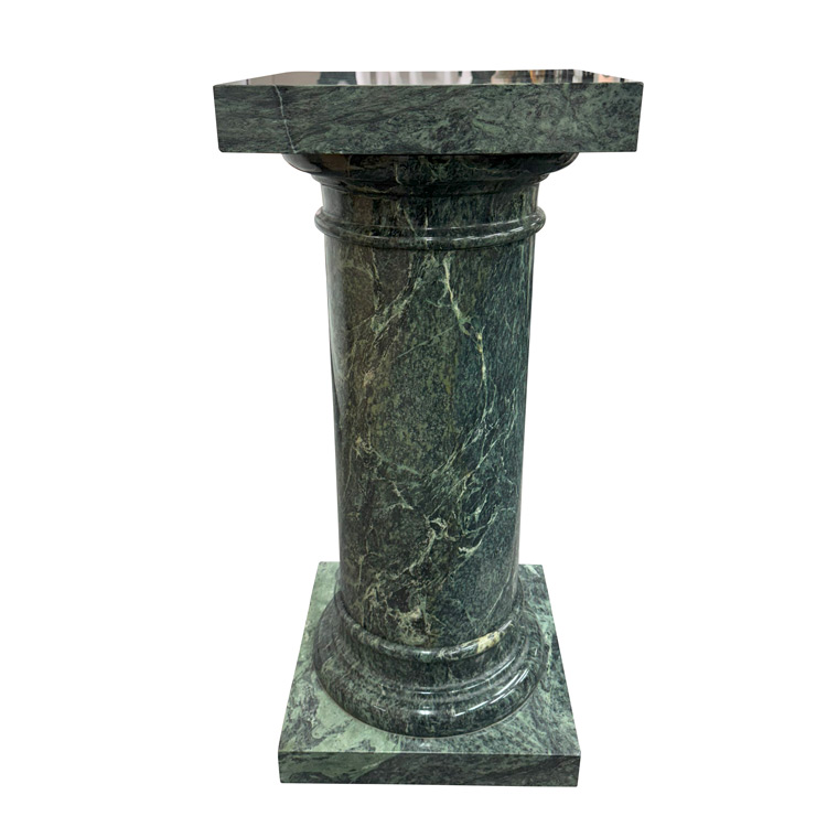 天然大理石 スクエア ポール 台座・飾り台 【商品番号：yos101-0325-1】