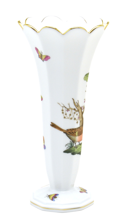 ヘレンド(Herend) 花瓶(ラッパ形) ロスチャイルドバード(RO-07075