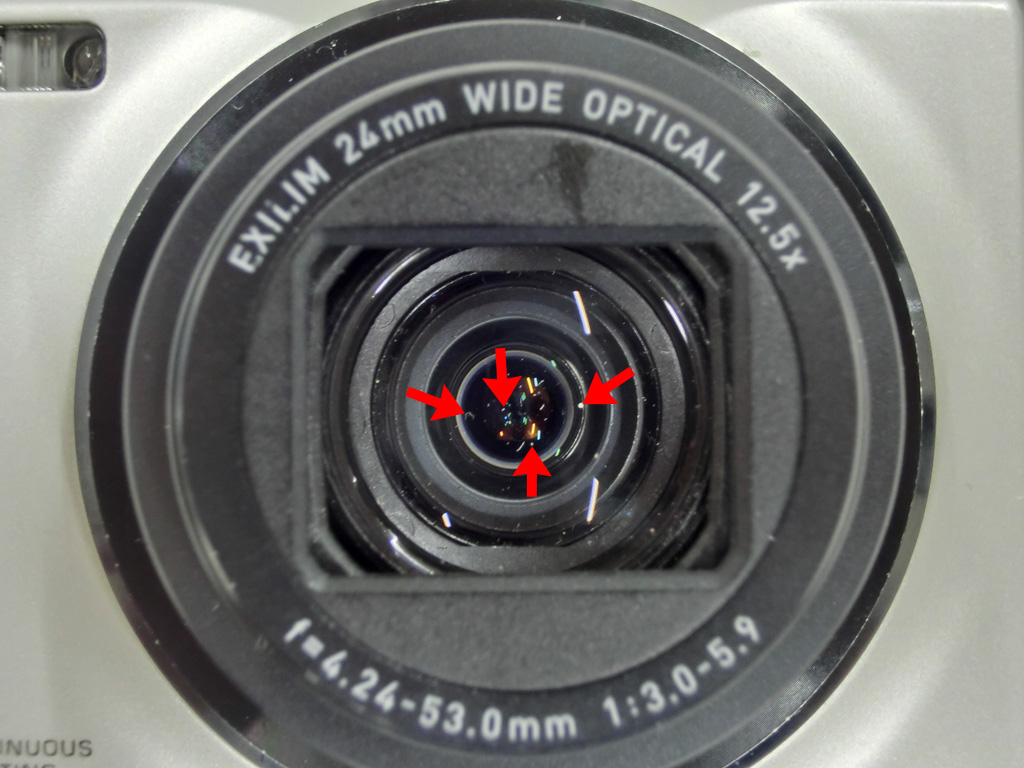 コンパクトデジカメ(EX-ZR100)を修理する2(レンズ清掃編)