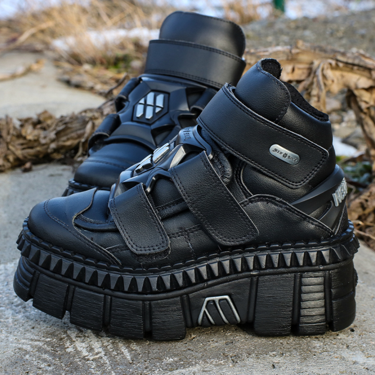 boots NEW ROCK - VEGAN NEGRO pu VEGAN - M.WALL285-V3 - Metalshop.us