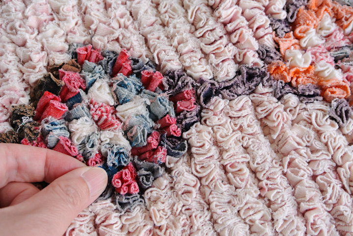 SALE】モロッコラグ｜ボシャルウィット・ピンクダイヤC（約96×73cm