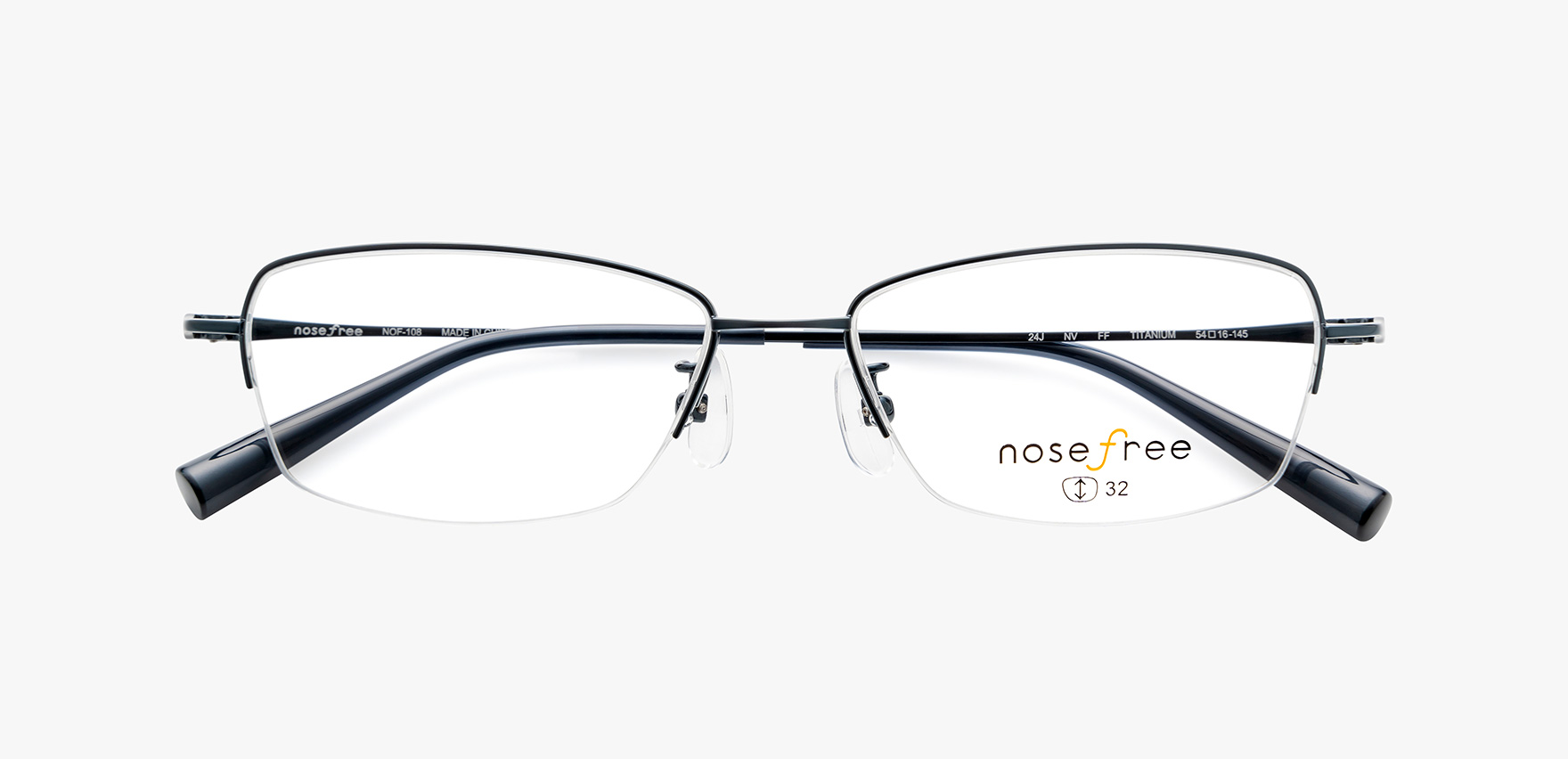 nosefree NOF-108(54 ﾈｲﾋﾞｰ): メガネフレーム｜眼鏡市場【公式