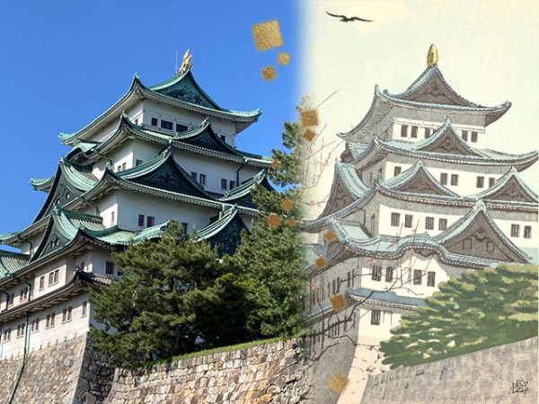 浮世絵の風景：名古屋城／名古屋刀剣博物館・名古屋刀剣ワールド