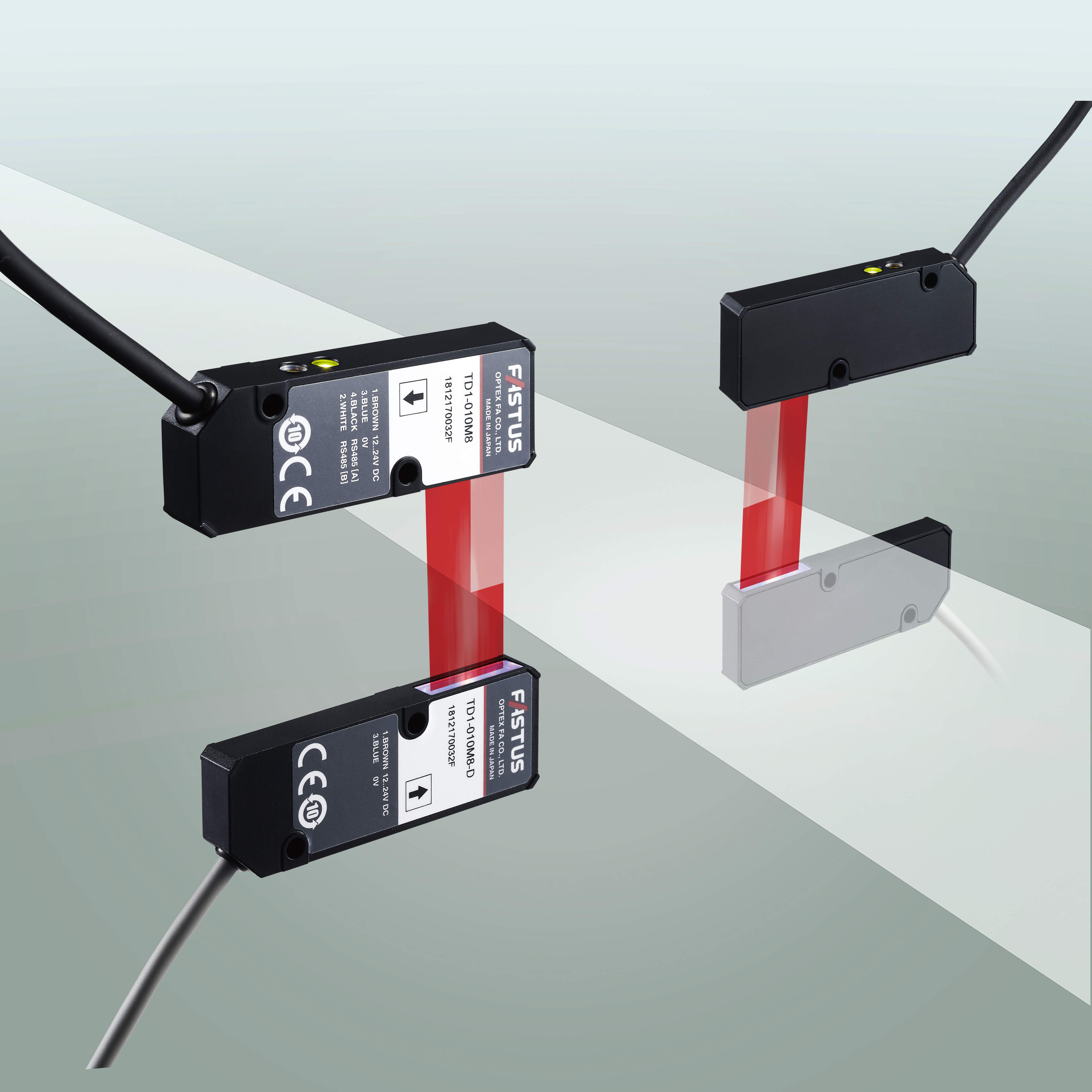変位センサ（エッジ測定）｜透過型エッジセンサ TD1シリーズ（センサ