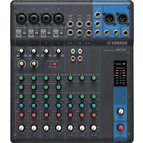 Melhart Music Center - Yamaha MG10 10-channel Analog Mixer