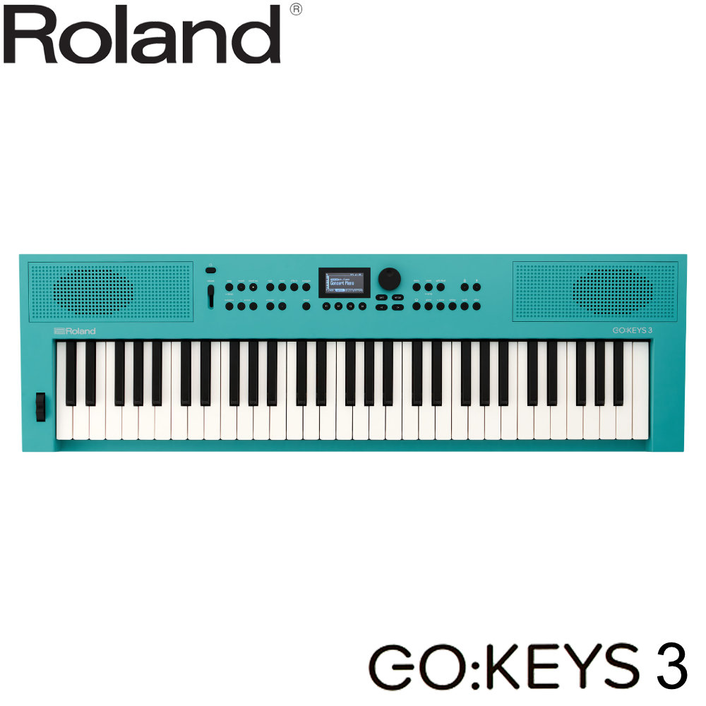 Roland 61鍵盤 電子キーボード GO:KEYS3 TQ ターコイズ (緑がかった青