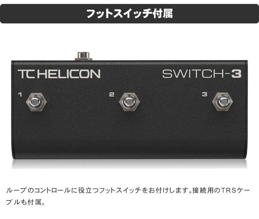 TC Helicon ボーカル用マルチエフェクター VOICELIVE PLAY(フット