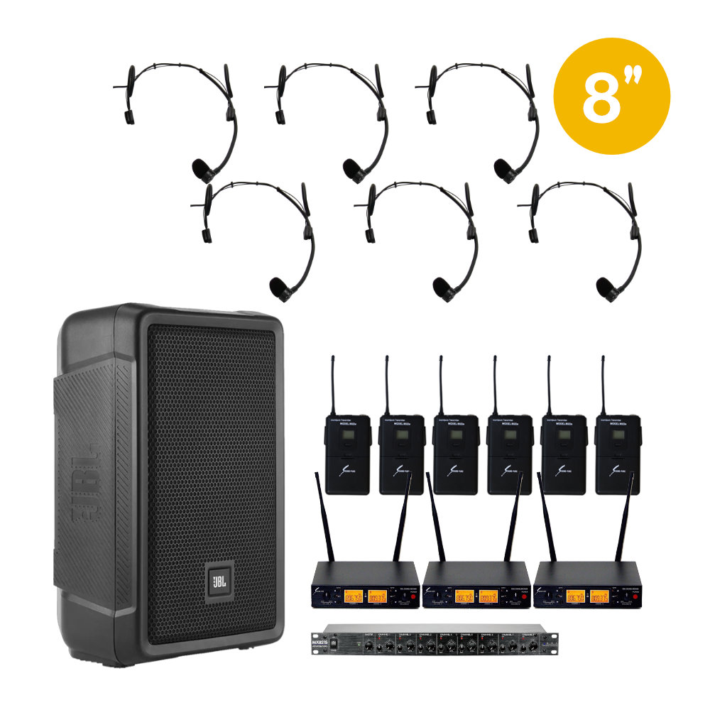 JBL パワードスピーカー irx108BT Y3 ワイヤレスヘッドマイク 6個