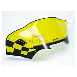 479-479-77 - Ski-Doo Med-Low Flared Black Checkerboard on Yellow