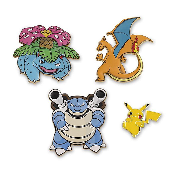 ポケモン デラックスピンバッジ フシギバナ・リザードン・カメックス