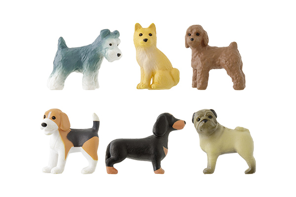 マグネット｜ミニチュアマグネット 6個入 イヌ柄C (43426006)｜ミドリ