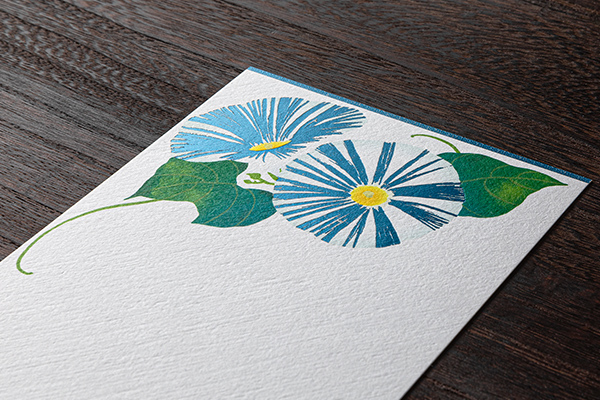 ハガキ/ポストカード｜紙シリーズ｜はがき 箔 朝顔柄(88785006