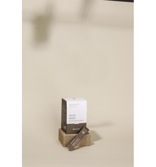 Snail mucin scrub for mature skin.