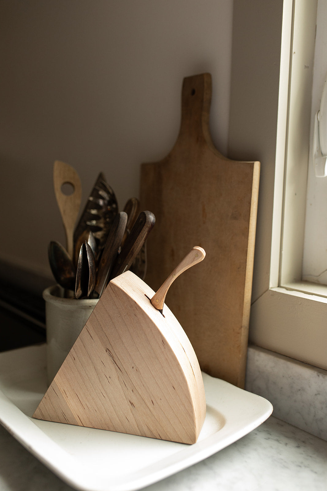 The Cheese Block with Hand-Forged Knife | Millstream Home