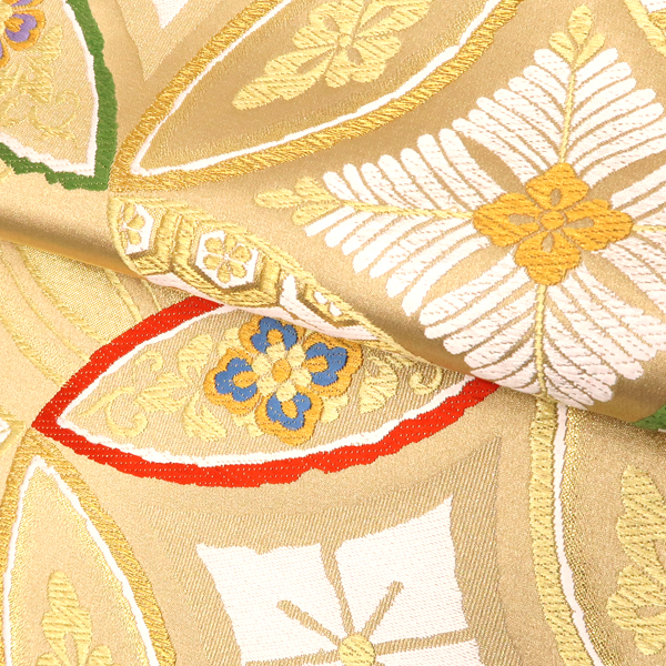 オンラインカタログ]志都香 西陣織 振袖用袋帯 金 成人式 正絹 七宝