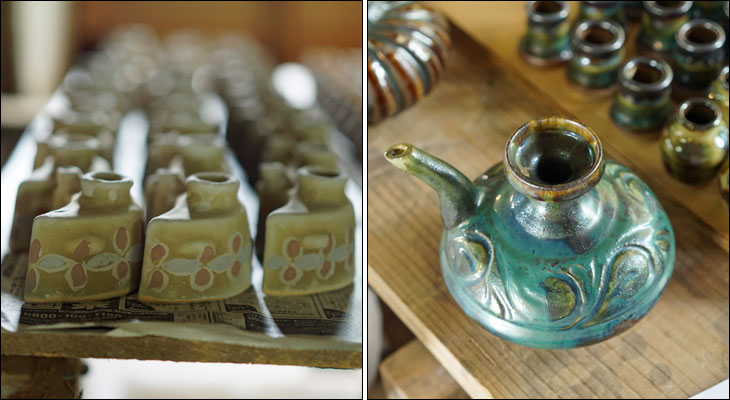 やちむんの酒器（抱瓶やおちょこなど） ｜ みんげい おくむら