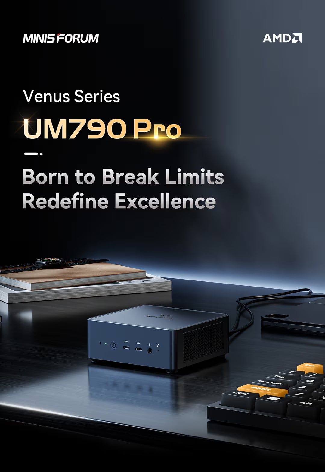Minisforum UM790 Pro Mini PC | AMD Ryzen™ 9 7940HS