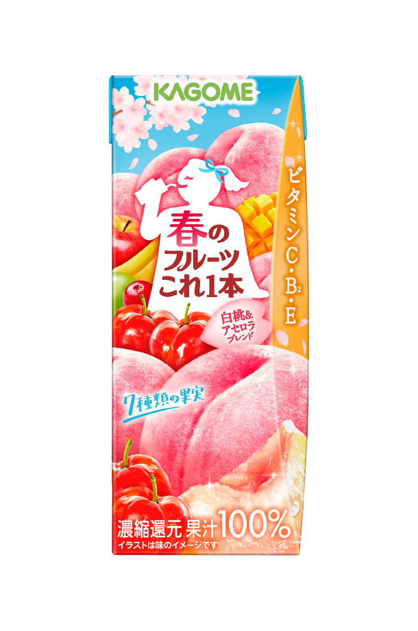 春のフルーツこれ1本 白桃＆アセロラブレンド カゴメの通信販売