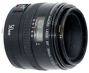 Canon EF 50mm f/2.5 Compact MACRO lense - Index Page