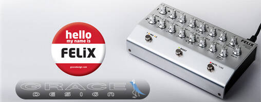GRACE DESIGN フロアタイプの2chプリアンプ /ブレンダー『FELIX』が
