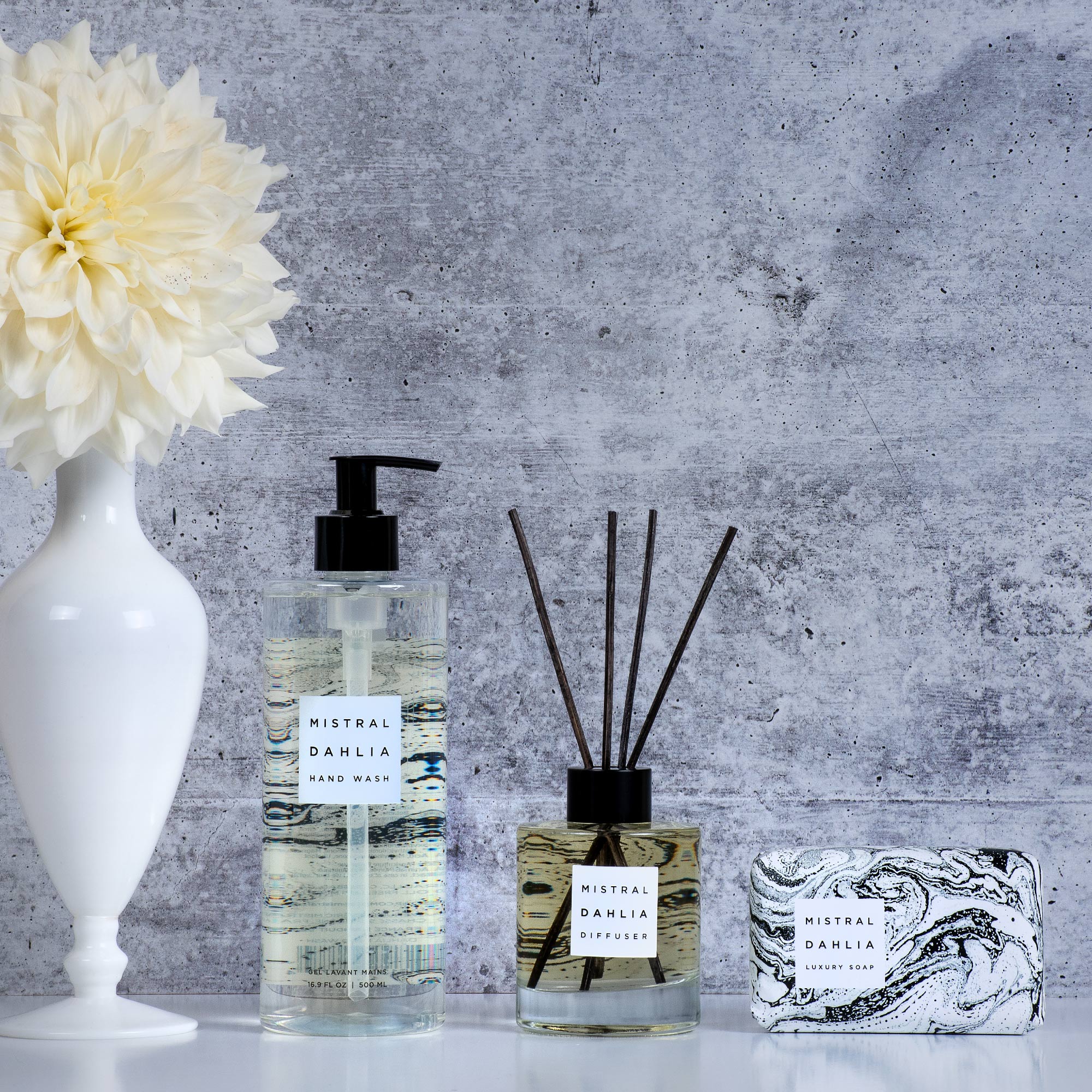 Dahlia Marbles Diffuser - mistralsoap