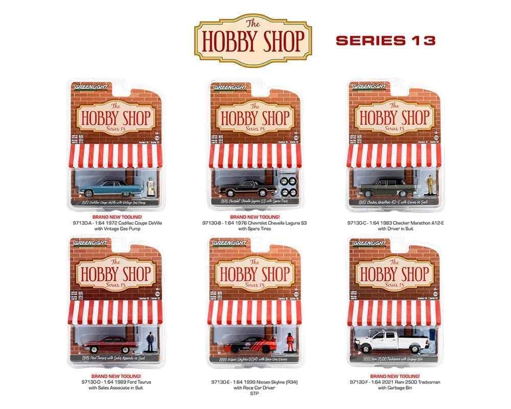 Greenlight 1:64 The Hobby Shop Series 13 Assortment - M & J Toys