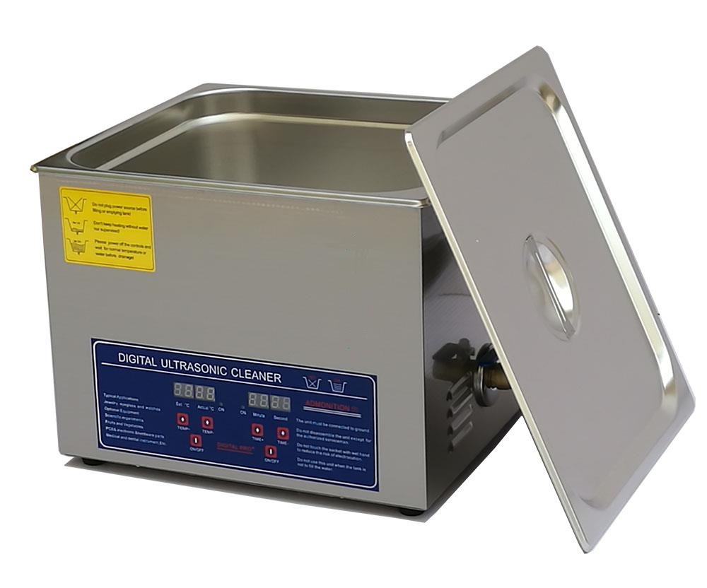 デジタル式 15L/40kHz 超音波洗浄機】 タイマー/ヒーター/中型洗浄器