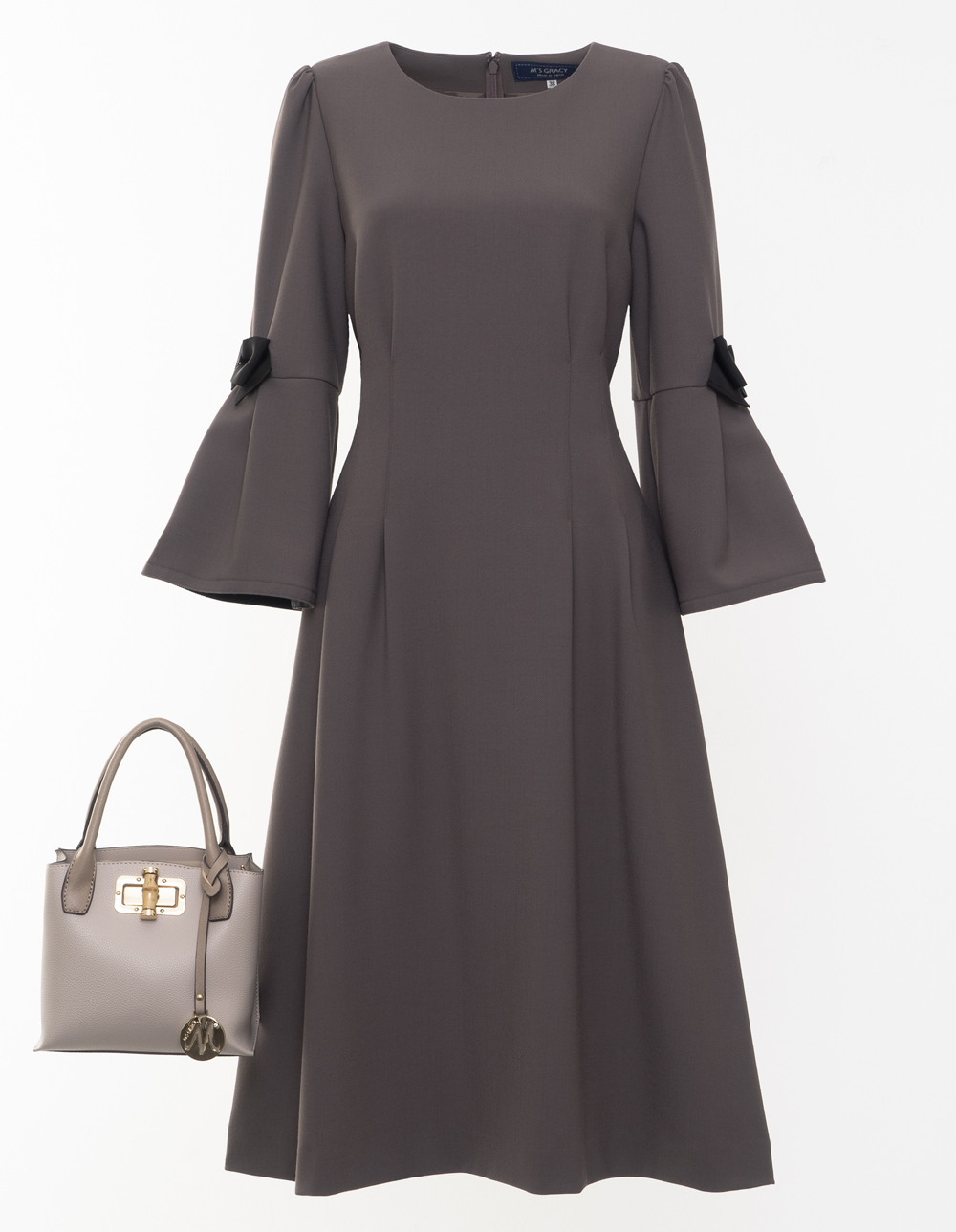 ステッチ入りバイカラーワンピース | msgracy